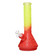 14" 7mm Arsenal Scribble Art Beaker - Red
