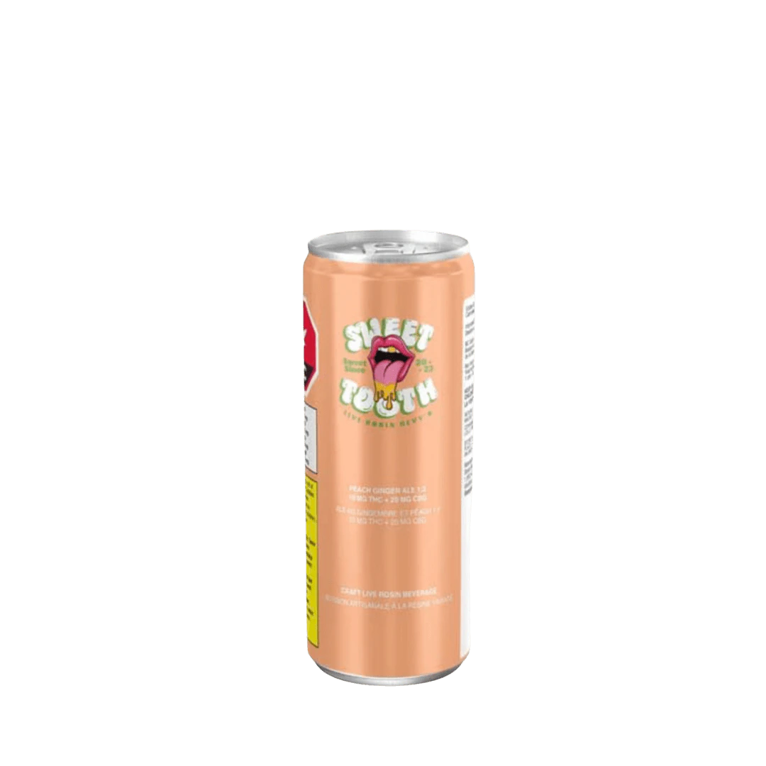 SWEETTOOTH - Sweet Tooth Peach Live Rosin Ginger Ale 1:2 THC:CBG - 355ml Main Image