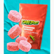 Shred'ems Strawberry Sunburst CBG+THC Gummies 5 x 4.5g