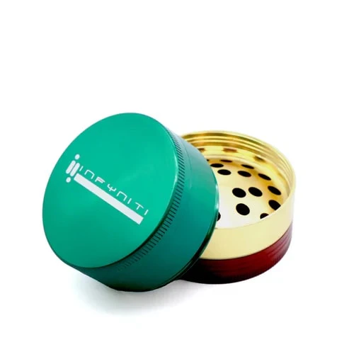Infyniti - Infyniti - 4pc Zinc Grinder (Rasta) Main Image