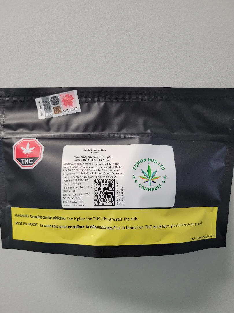 Western Cannabis - Fusion Bud LTD Liquid Imagination 28g Dried Flowwer Main Image