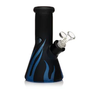 ACC - KTOO Glass - 8" 7mm Blue Flames Beaker Base
