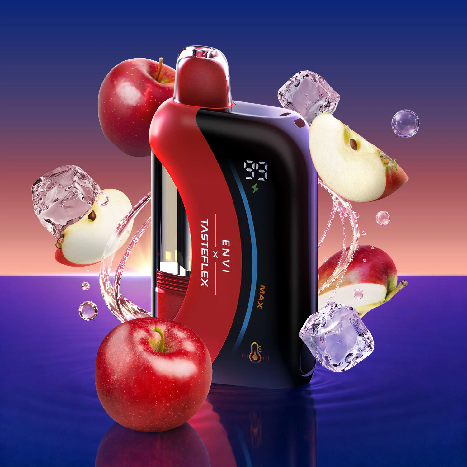 ENVI X TASTEFLEX - S.Apple Ice - 125k Puffs - 30ml - 20mg - ENVI X TASTEFLEX Main Image