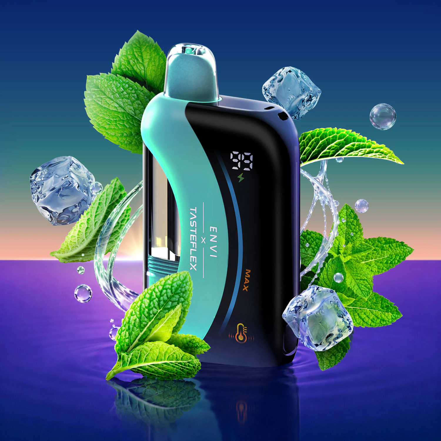 ENVI X TASTEFLEX - Miami Mint Ice - 125k Puffs - 30ml - 20mg - ENVI X TASTEFLEX Main Image