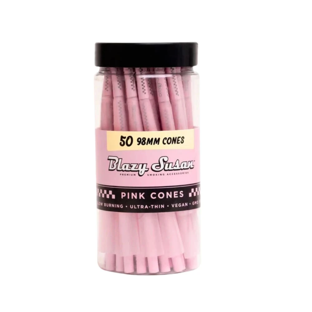 BLAZY SUSAN - Blazy Susan Pink 98mm Cones - 50ct Main Image