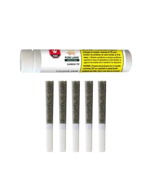 PURE LAINE - Smoothies Sativa Carbon Tip 5 x 0.5g Pre-Rolls Main Image