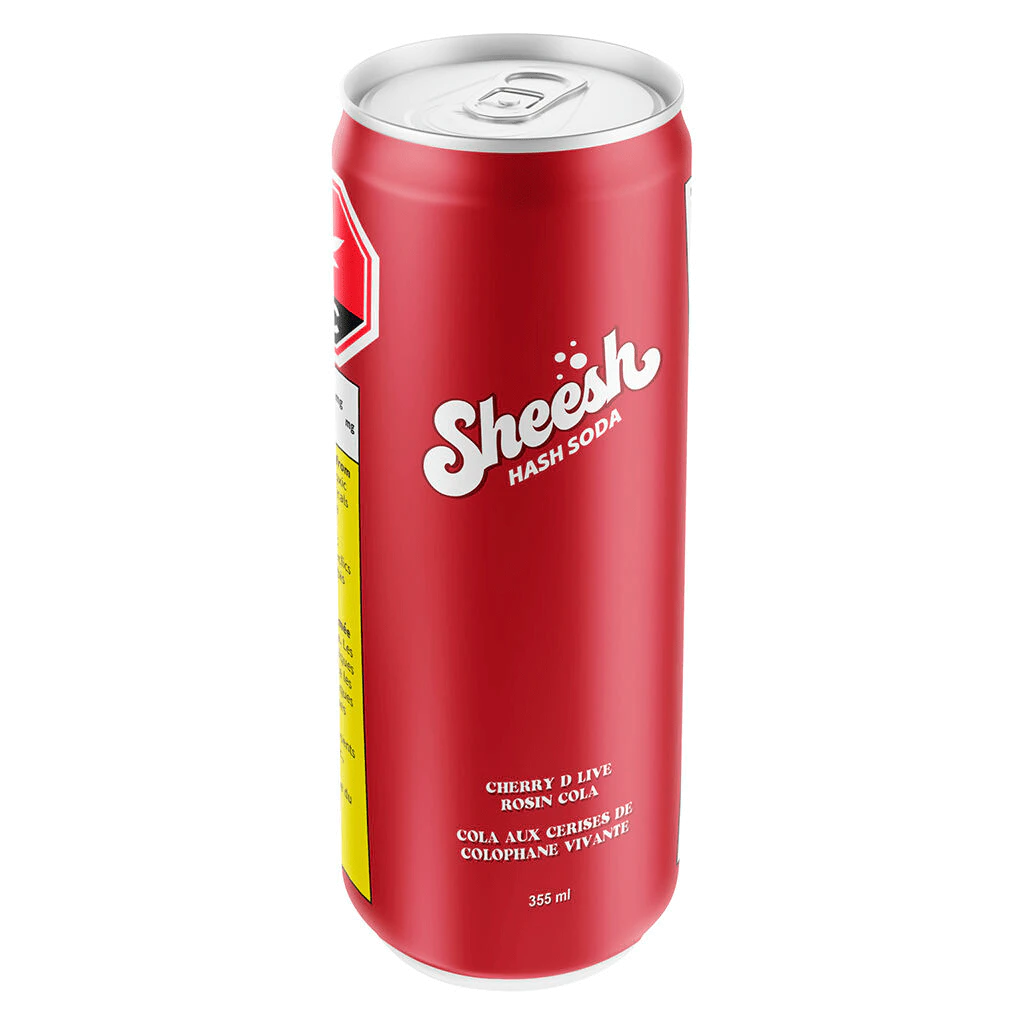 Sheesh Hash Sodas - Sheesh Cherry D Live Rosin Cola 10mg THC Solventless Live Rosin Nano Emulsion 355mL Soda Main Image