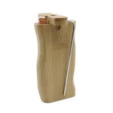SMK - 4" Wood Dugout w/Metal Bat and Poking Tool - Dark Brown Main Image