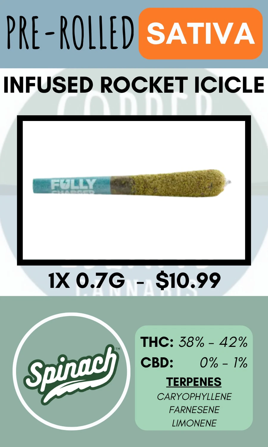 Spinach Fully Charged - SPINACH - 1PK ROCKET ICICLE INFUSED PR Main Image