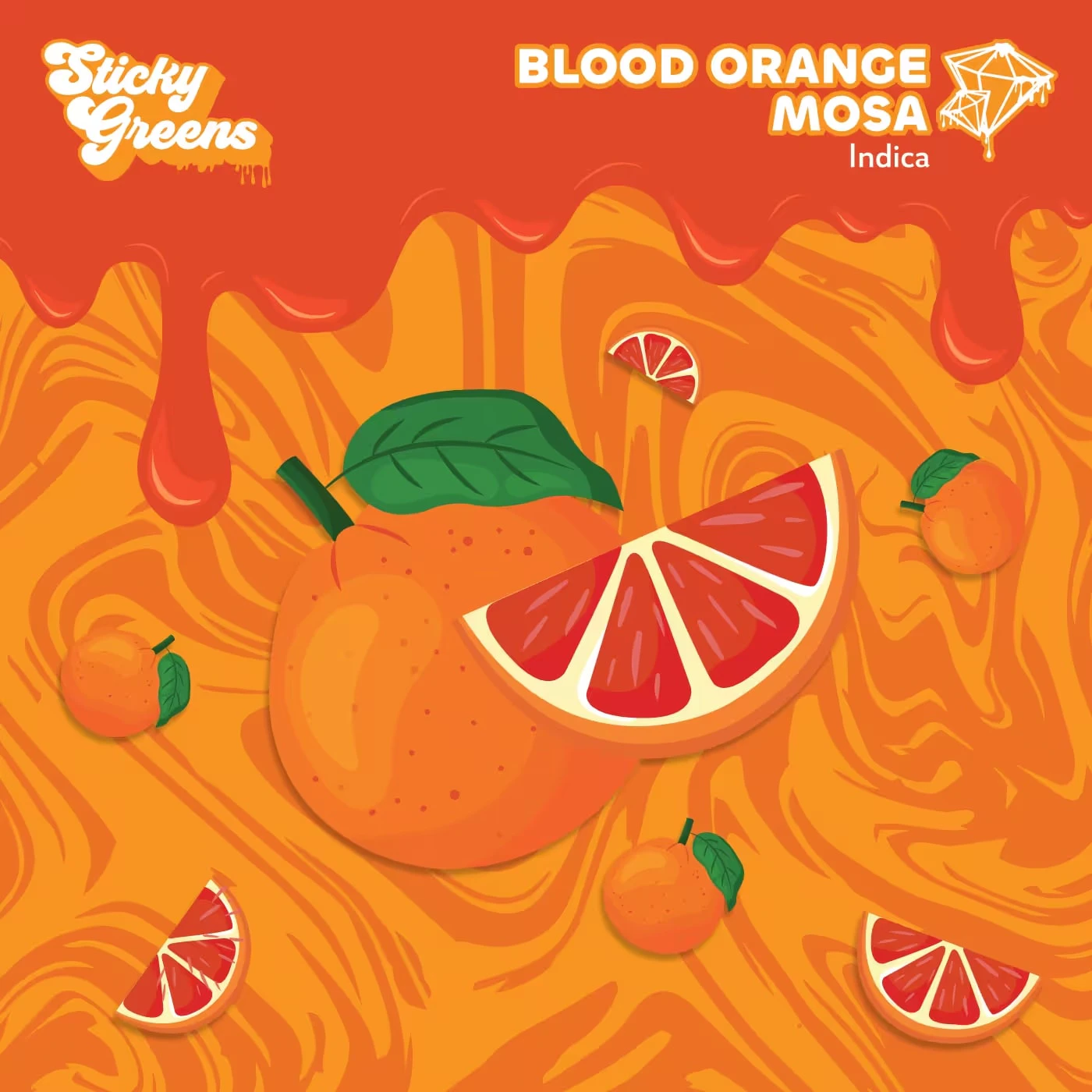 Sticky Greens - Dripbar Blood Orange Mosa 0.95g Disposable Vape - Sticky Greens Main Image