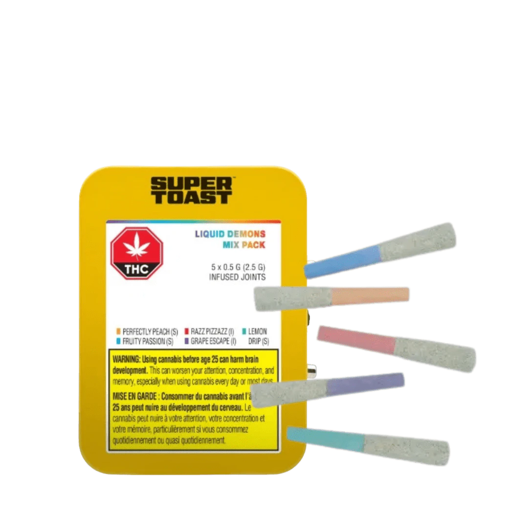 Super Toast - Super Toast Liquid Demons Mix Pack Infused Pre-Rolls - 5 X 0.5g Main Image