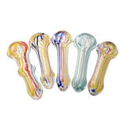 Peanut Linear CL Glass Hand Pipe 3"