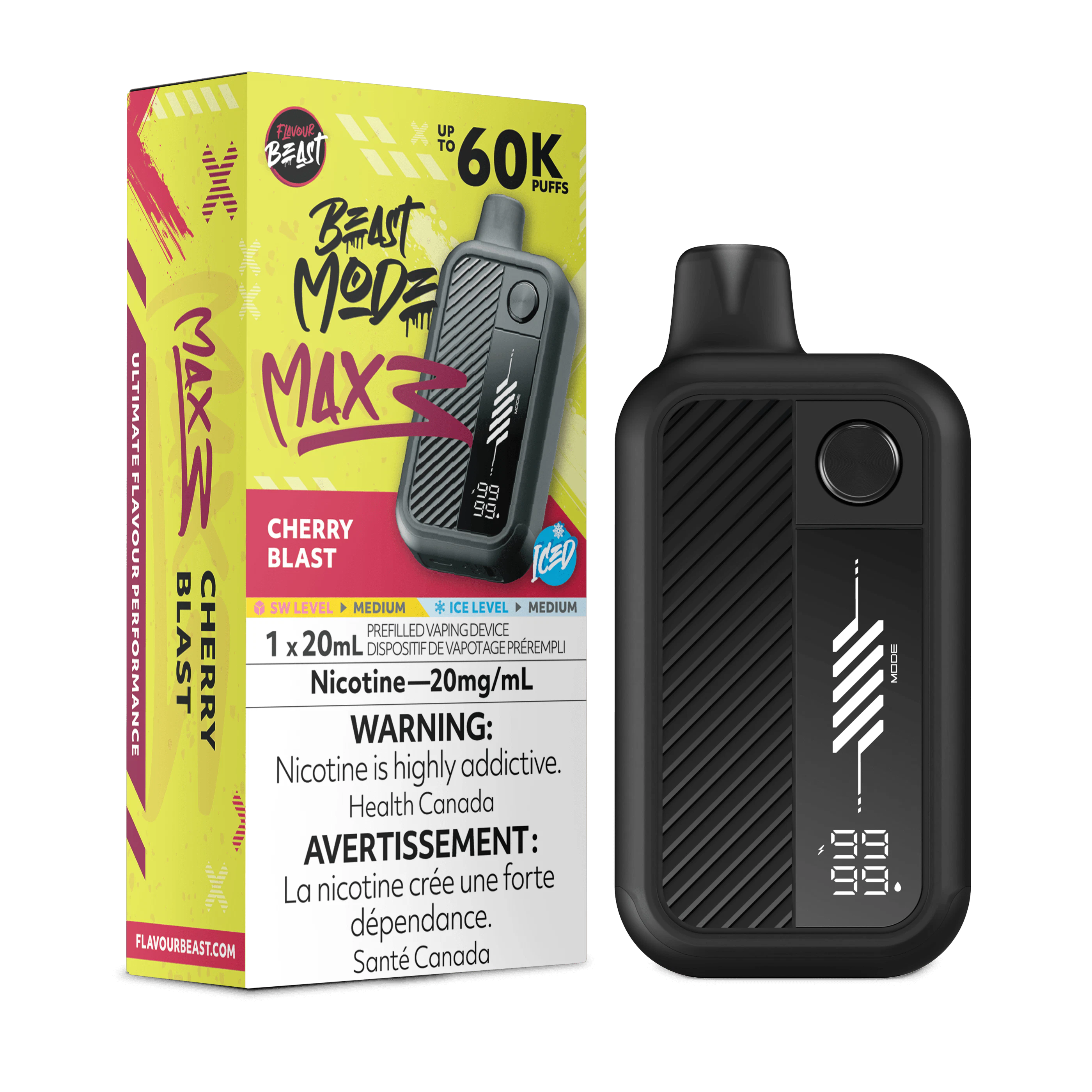 Flavour Beast Beast Mode Max 3 | 60k - Cherry Blast Iced Main Image