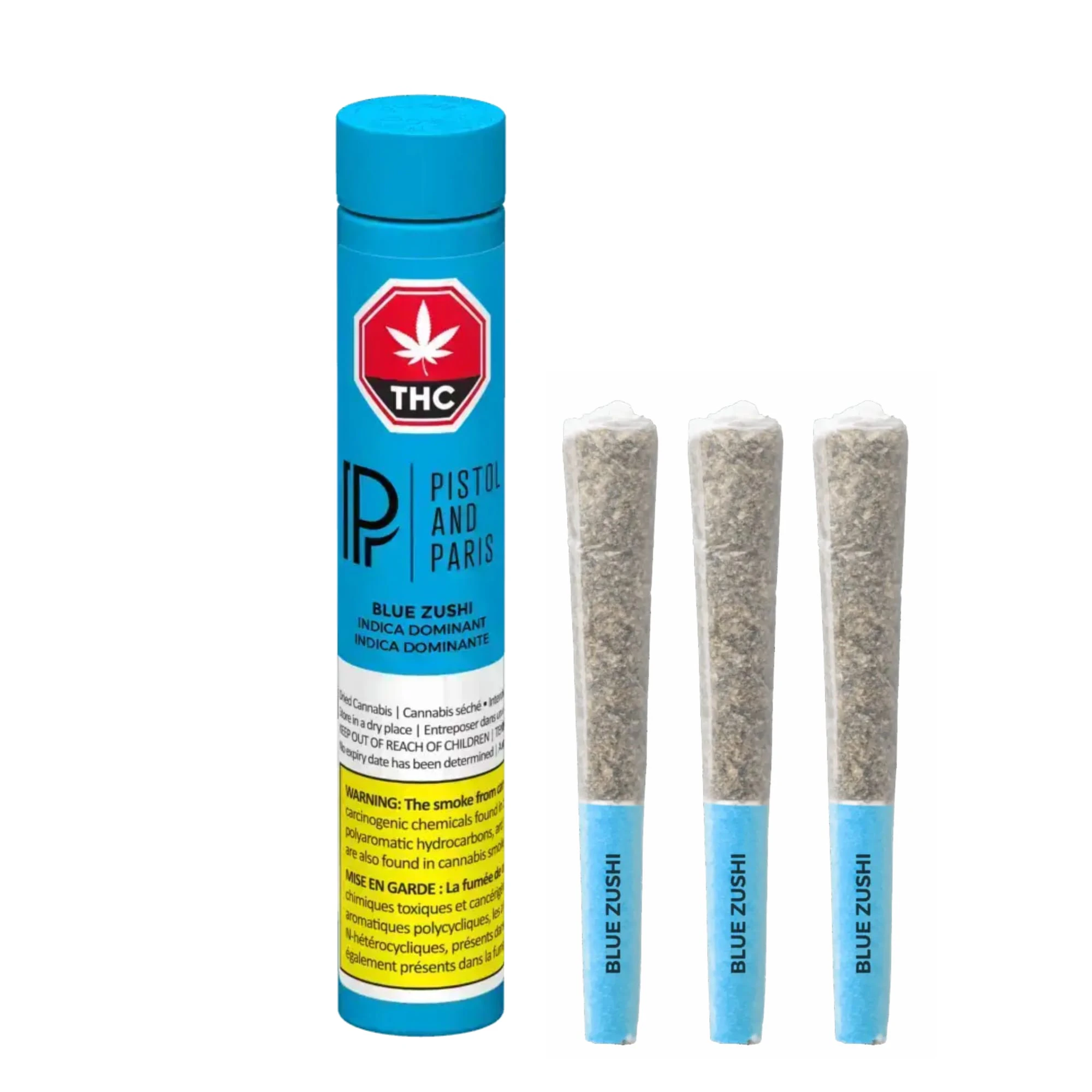 Pistol and Paris - Pistol and Paris Blue Zushi 3 x 0.5g Pre-Rolls Main Image