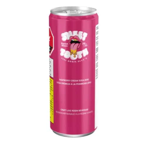 SWEET TOOTH ZERO - 355ml Live Rosin Raspberry Cream Soda Zero Main Image