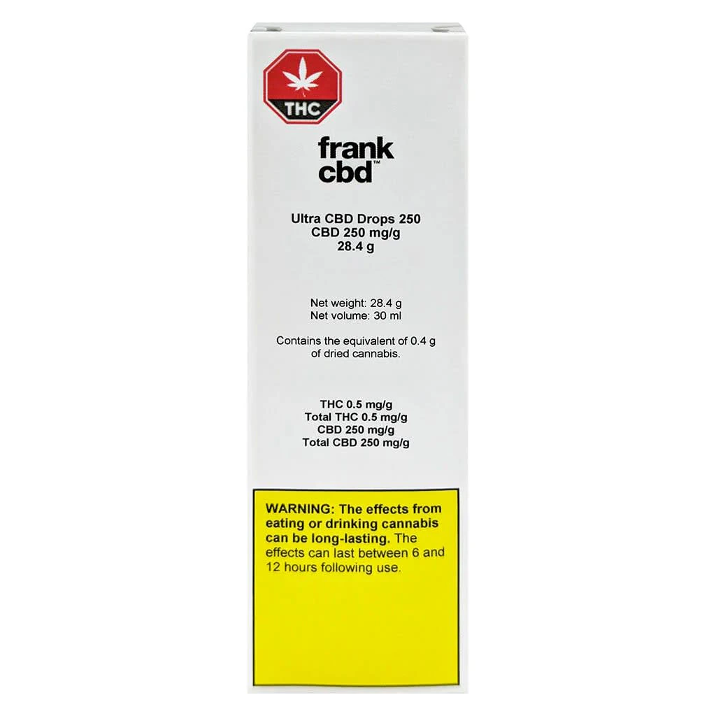 frank cbd - ULTRA CBD DROPS 250 Main Image