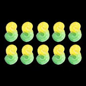 Mango Lime 1:1 CBC | THC 10PK Fully Blasted Soft Chews - SOURZ by Spinach