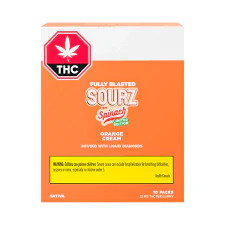 SOURZ by Spinach - Orange Cream 10PK Fully Blasted Soft Chews - SOURZ by Spinach Main Image