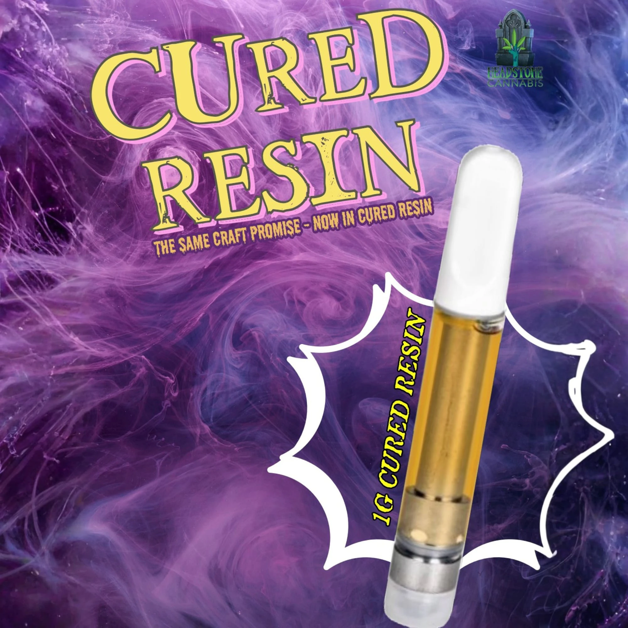 HeadStone Cannabis - Headstone Cannabis The Rapture Cured Resin 1g Prefilled Vape Cartridge Main Image