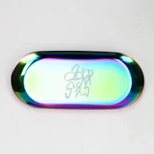 Oval Metal Rolling Tray - Annodized