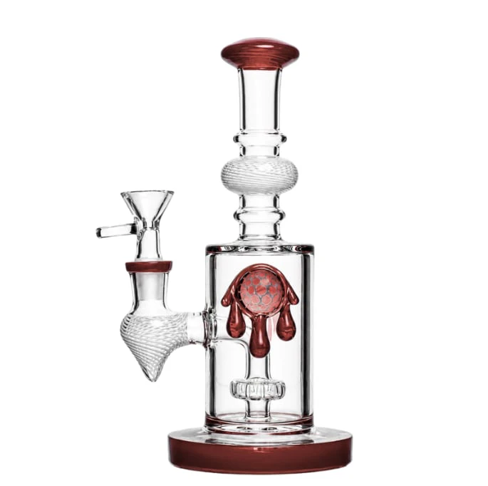 Smoke Arsenal  - 8" Titan Glass Dreamcatcher Perc Waterpipe - Assorted Colours Main Image