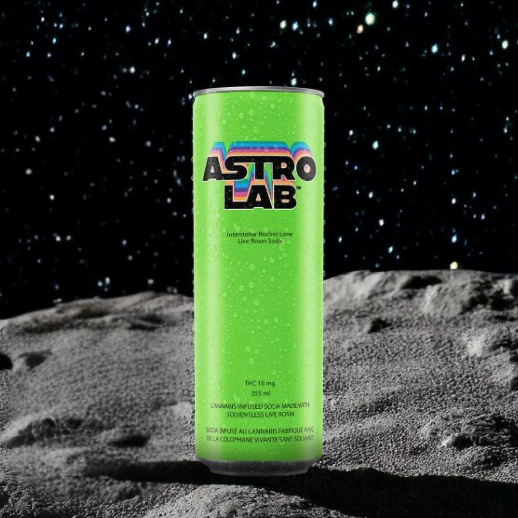 Astrolab - Astrolab Interstellar Rocket Lime Live Rosin Soda 10mg THC 355ml Soda Main Image