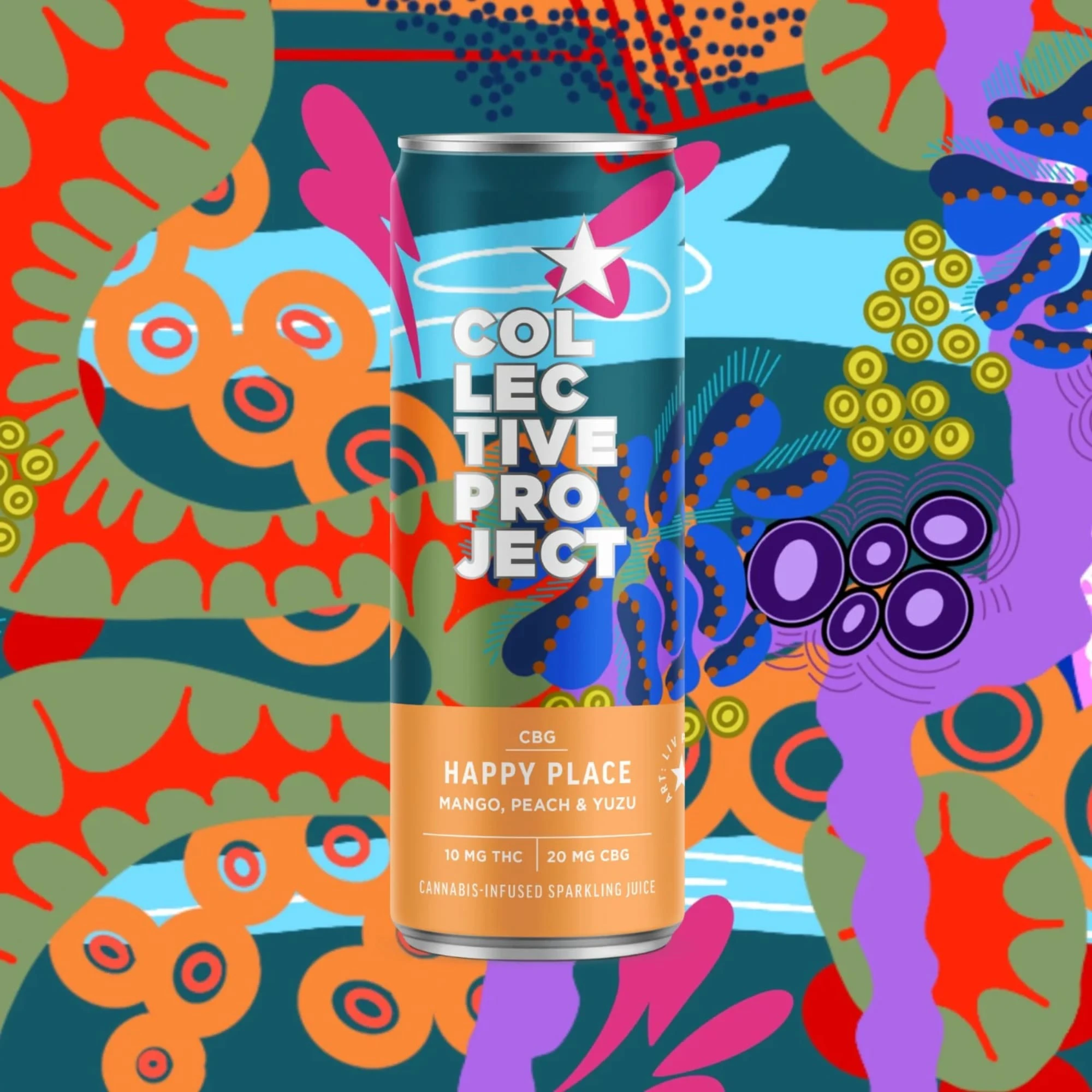 COLLECTIVE PROJECT - Collective Project - Happy Place (CBG:THC 20:10) 355mL Beverage Main Image