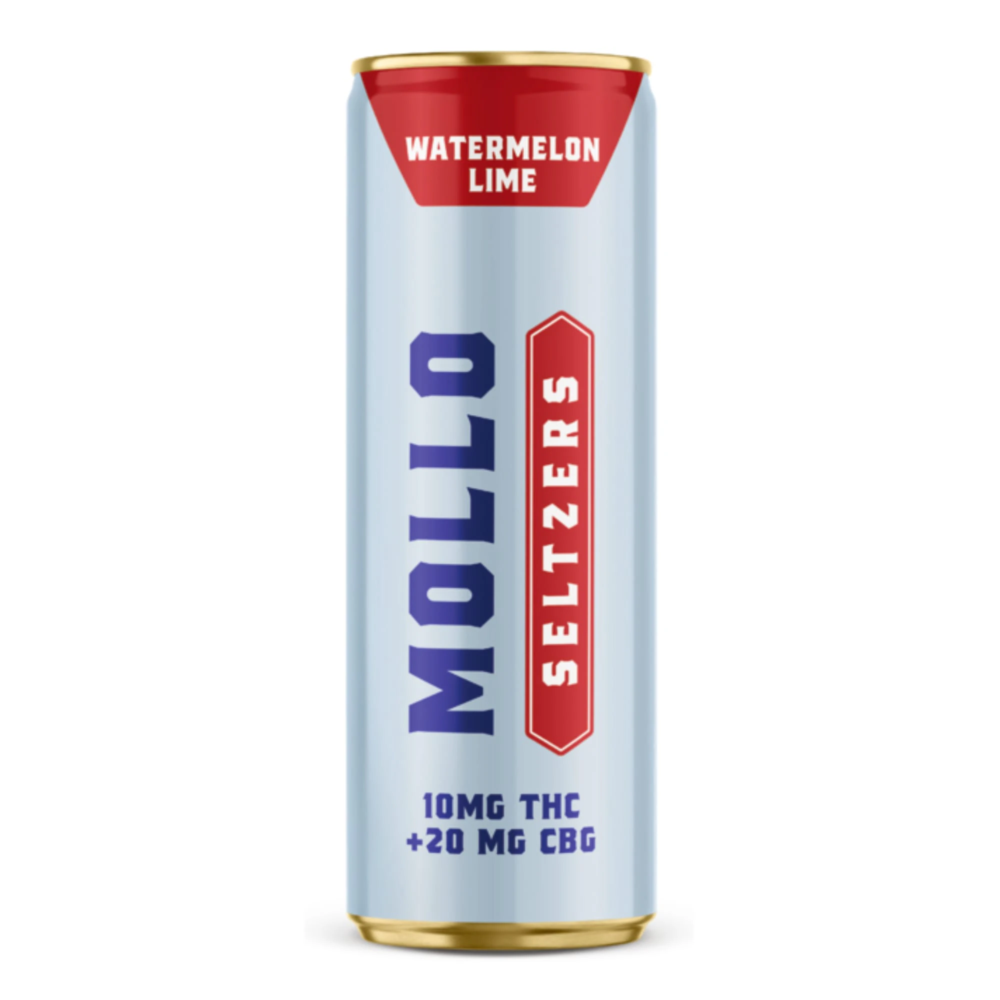Mollo Seltzers - Mollo Seltzers Watermelon Lime Seltzer 355ml Sparkling Beverage Main Image
