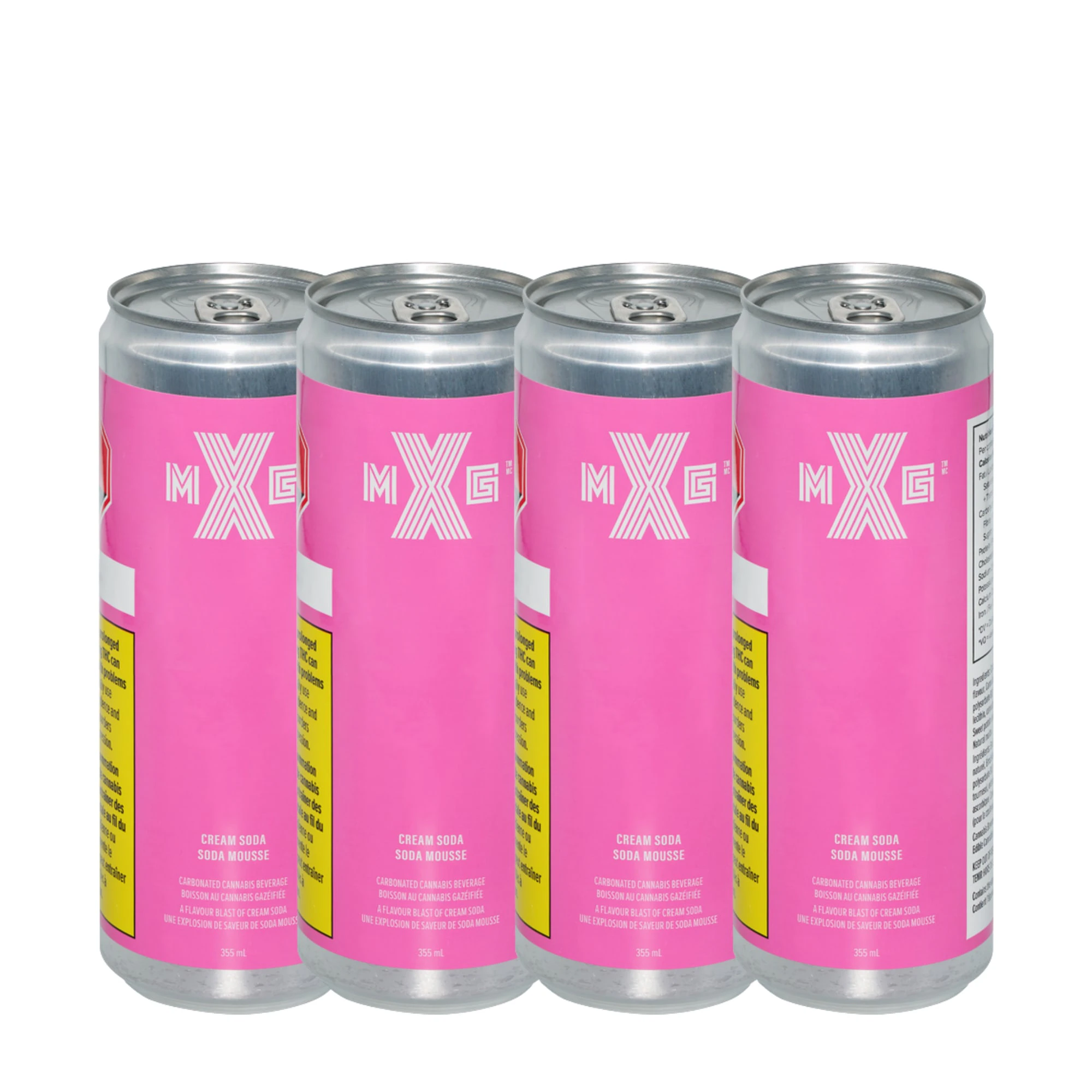 XMG - Multipack of 4, XMG Cream Soda 355ml Main Image