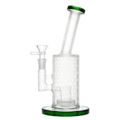 10" Diamond Etched Sandblast Waterpipe Black