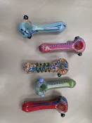 4" Colour Burst Glass Hand Pipe