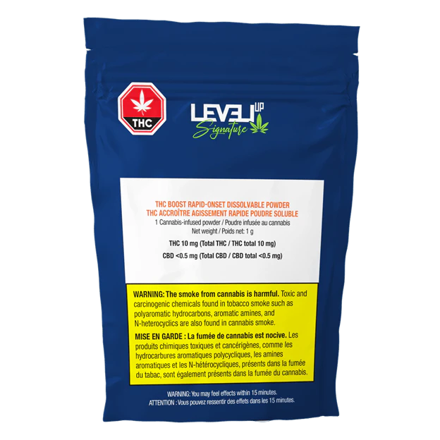 Level Up Signature - Multipack of 4, Boost Rapid-Onset Dissolvable THC Powder Main Image