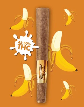 Sticky Greens - Banana CRML Liquid Diamond Infused Blunt - Chamomile wrap 1 X 1g Main Image