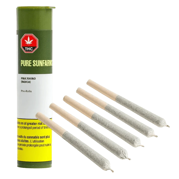 Pure Sunfarms - Pink Rhino - Pink Kush X White Rhino 5 x 0.5g Main Image