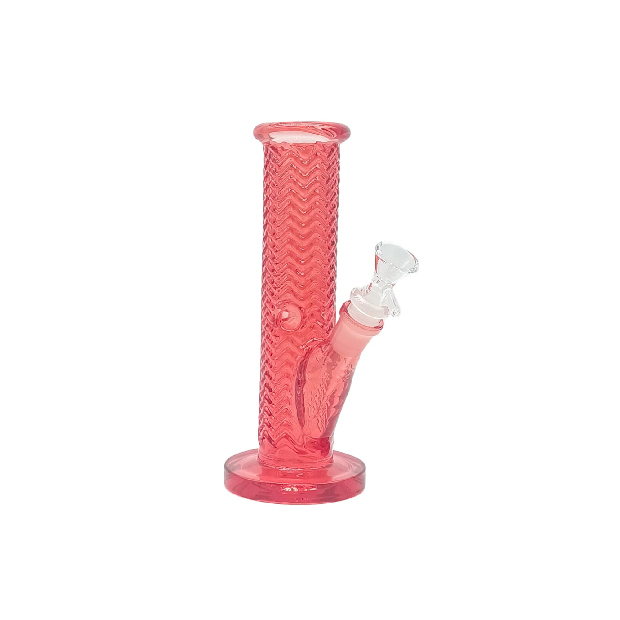 ARB Imports - TEXTURED SERIES" 8.5 INCH WAVE AFTER WAVE STRAIGHT TUBE BONG, PURPLE Main Image