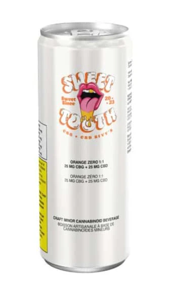 SWEET TOOTH ZERO - ORANGE ZERO 1:1 CBD:CBG - 355ml Main Image