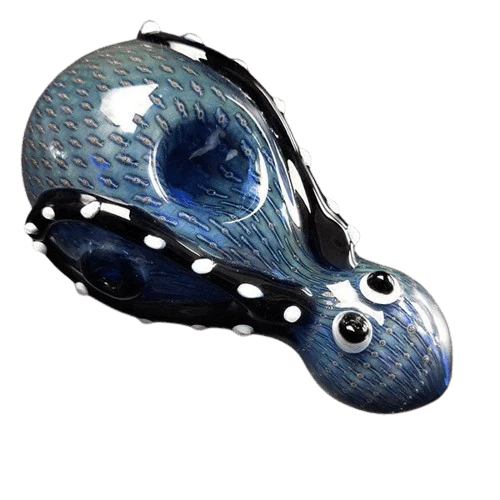 XTREME GLASS - XTREME GLASS - 4" OCTOPUS GLASS PIPE - BLUE Main Image