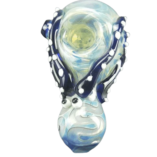 XTREME GLASS - XTREME GLASS - 4" OCTOPUS GLASS PIPE - LIGHT BLUE Main Image