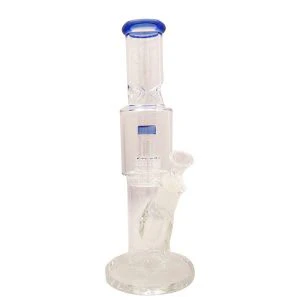 CDI - CDI - 12" STRAIGHT TUBE GLASS BONG TIRE PERCOLATOR WITH INLINE ASH CATCHER - SLIME GREEN Main Image
