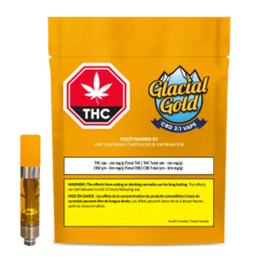 Glacial Gold - GLACIAL GOLD - CBD 3:1 FUZZY MANGO CART - 1G Main Image