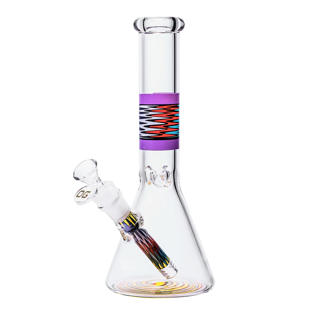 OG Original - 10" 5mm OG Original Woven Band Beaker Bong (Design D) Main Image