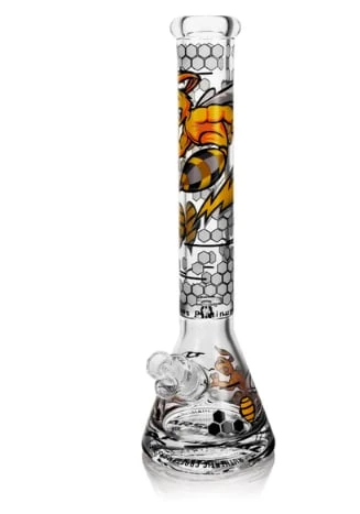 Smoke Arsenal - 16.5" Arsenal Angry Bee Glass Bong Main Image