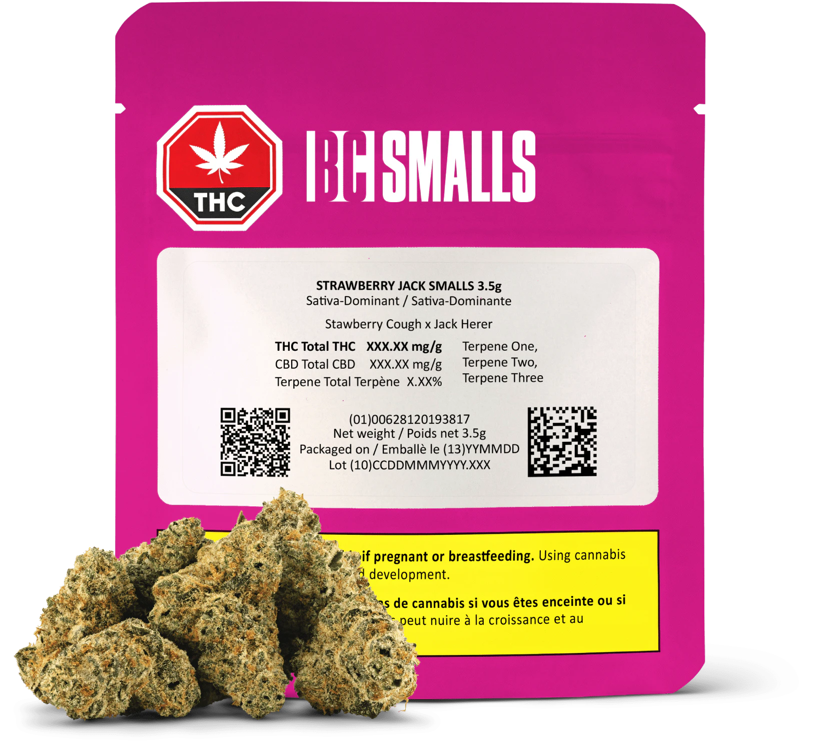 BC Smalls - BC SMALLS Strawberry Jack | 3.5g Flower | Elevate Main Image