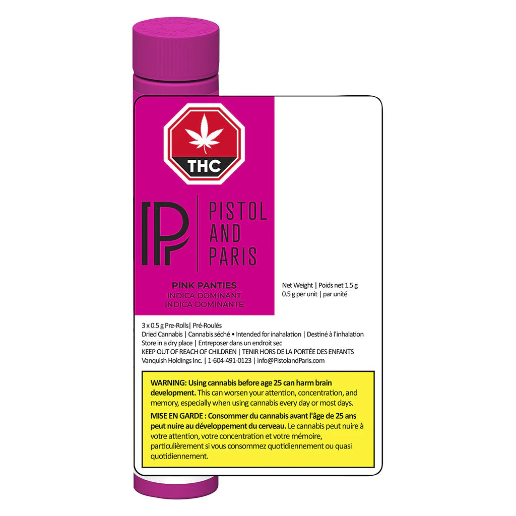 Pistol and Paris - Pink Panties Pre-Roll | 3x0.5g Main Image