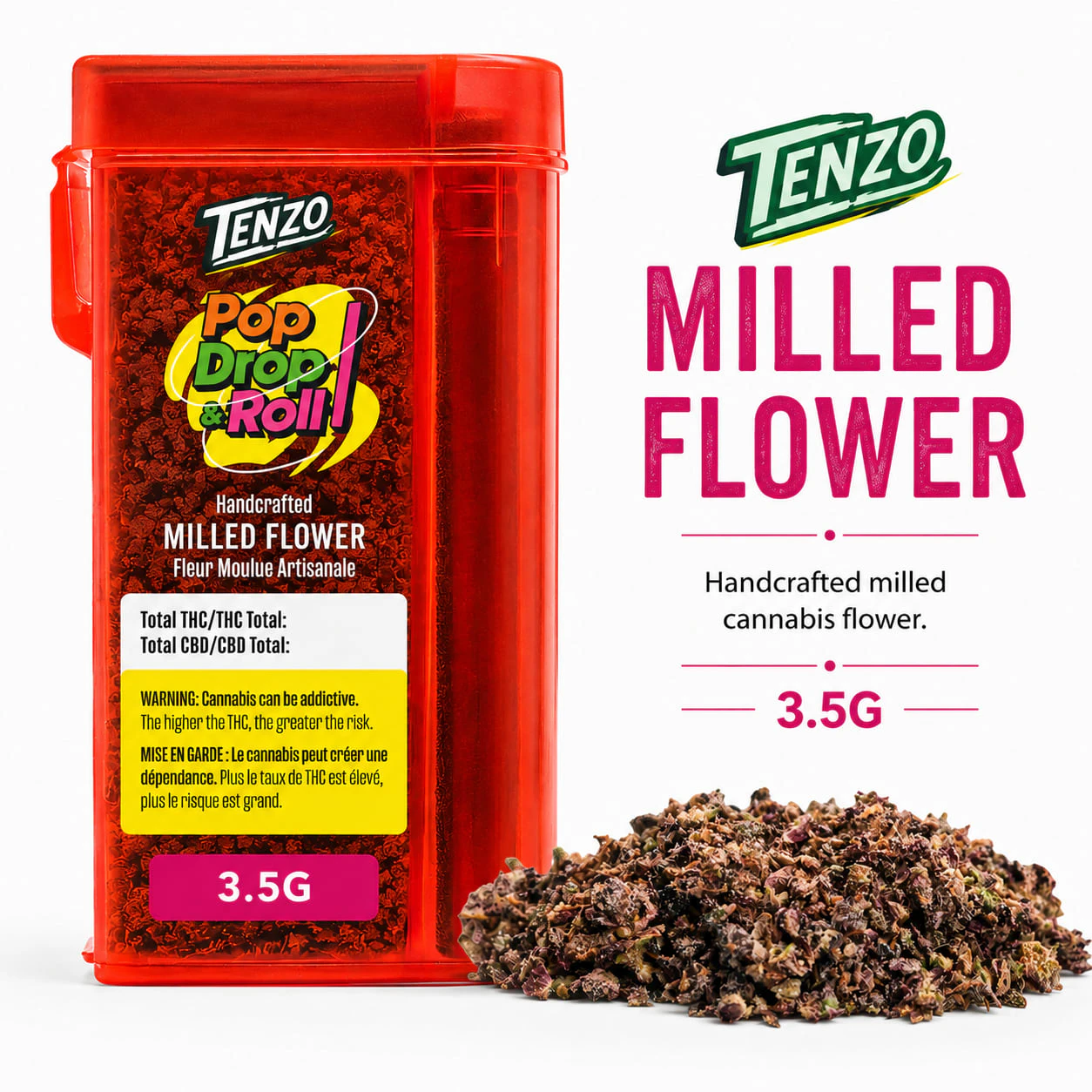 TENZO - Pop Drop & Roll (Blue Pave X Biscotti) 3.5g Milled Flower Main Image