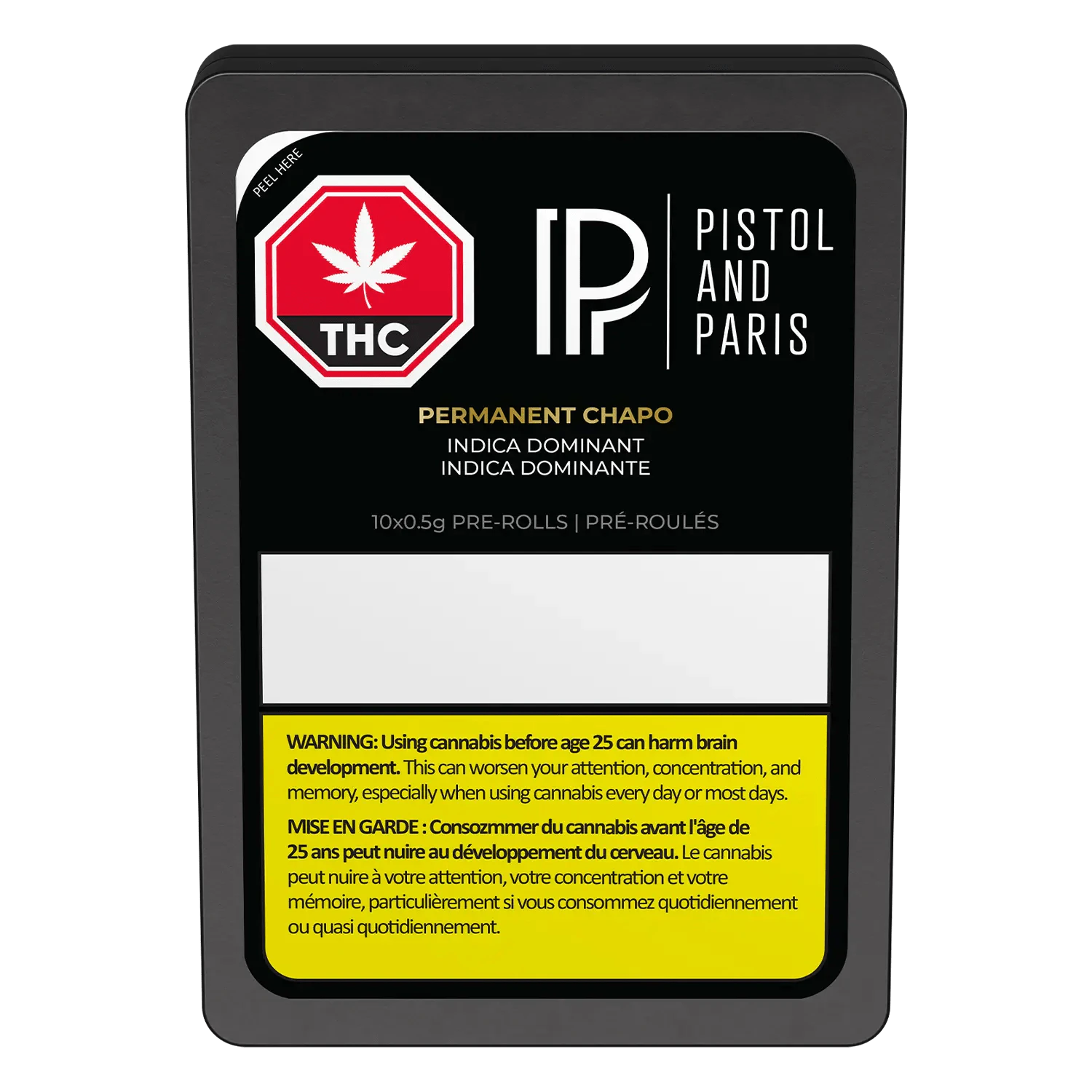 Pistol and Paris - 10 x 0.5g Permanment Chapo Pre-Rolls Main Image