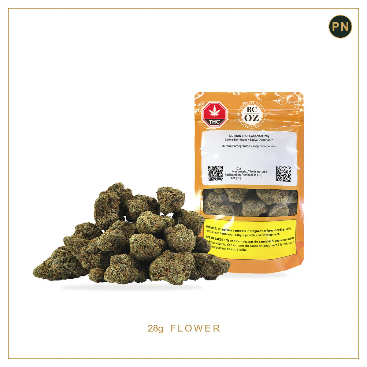 BC OZ - Durban Tropegranate (Durban Pomegranate x Tropicana Cookies) 28g Flower Main Image