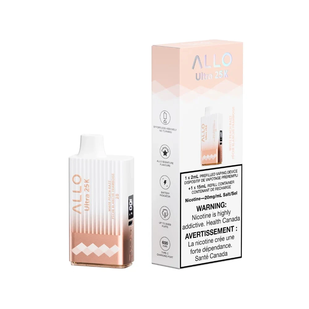 ALLO - Allo Ultra 25K Puffs Disposable - White Peach Razz Main Image