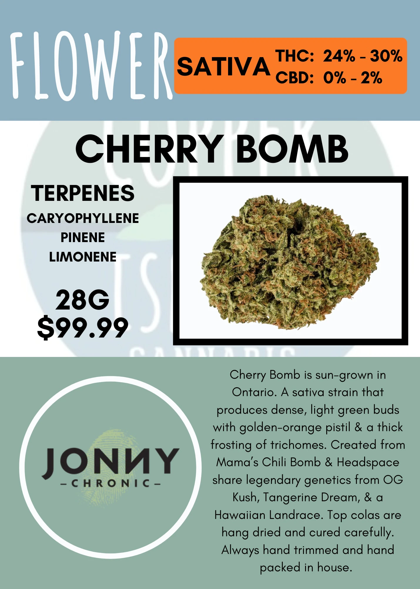 Jonny Chronic - 28G - JONNY CHRONIC - CHERRY BOMB Main Image