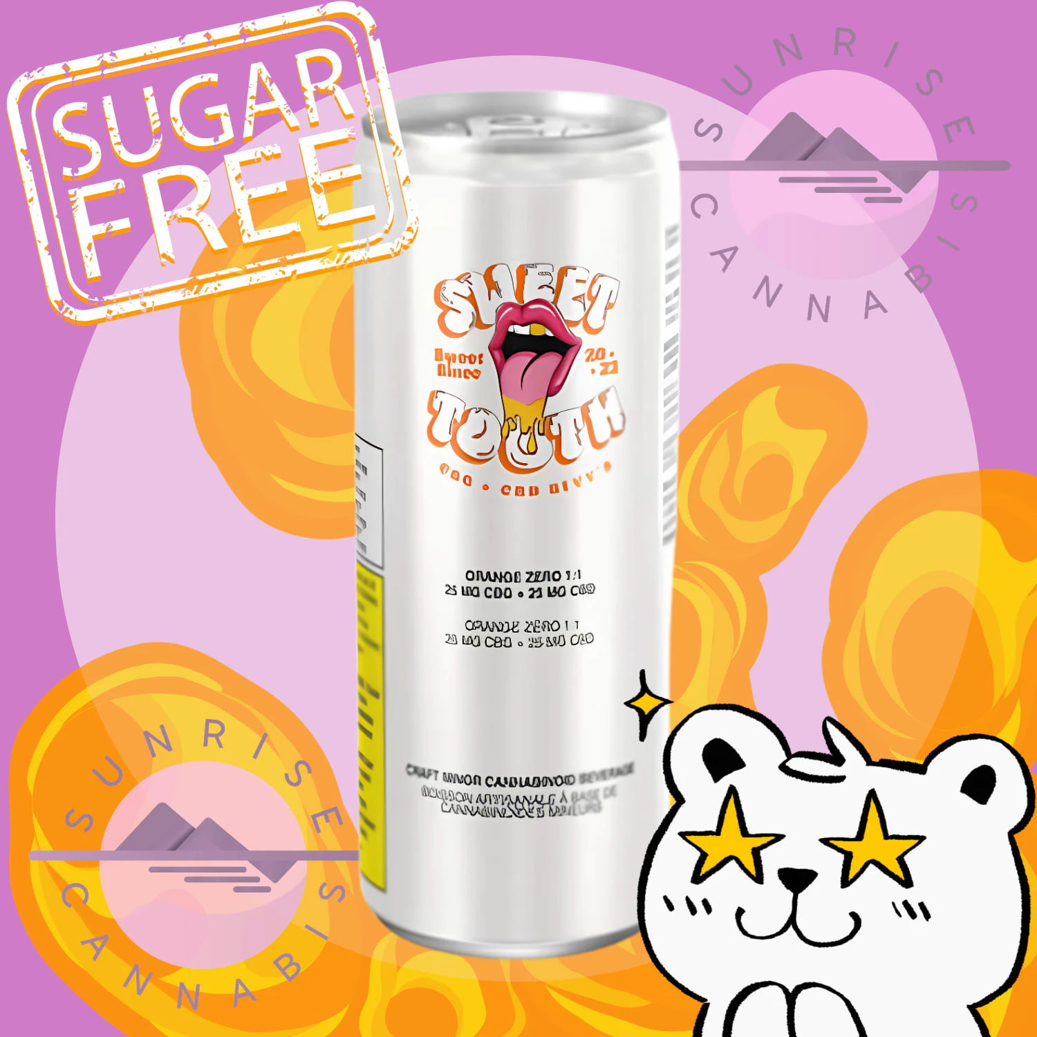 SWEETTOOTH - ORANGE ZERO CBD+CBG - SWEET TOOTH Main Image